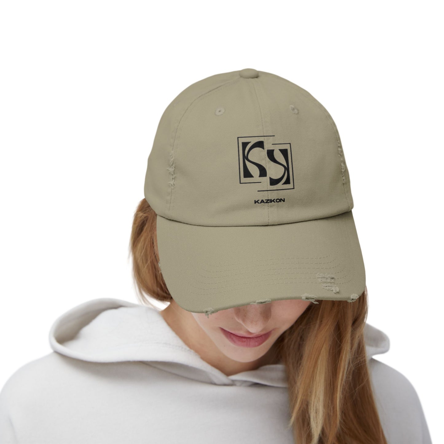 Kazikon Unisex Distressed Cap
