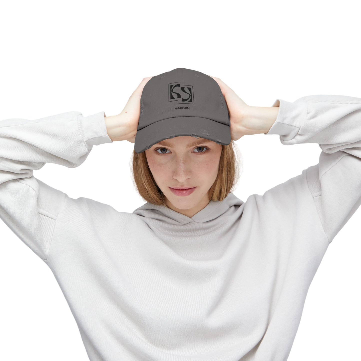 Kazikon Unisex Distressed Cap