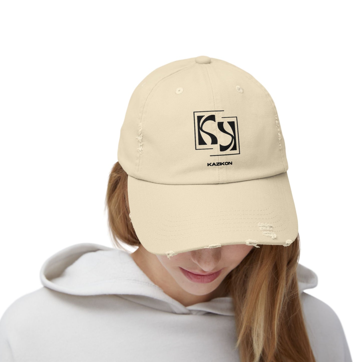 Kazikon Unisex Distressed Cap