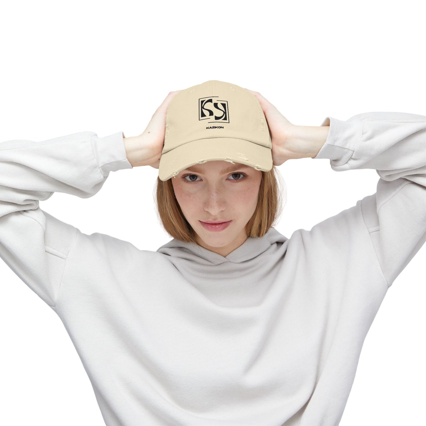 Kazikon Unisex Distressed Cap