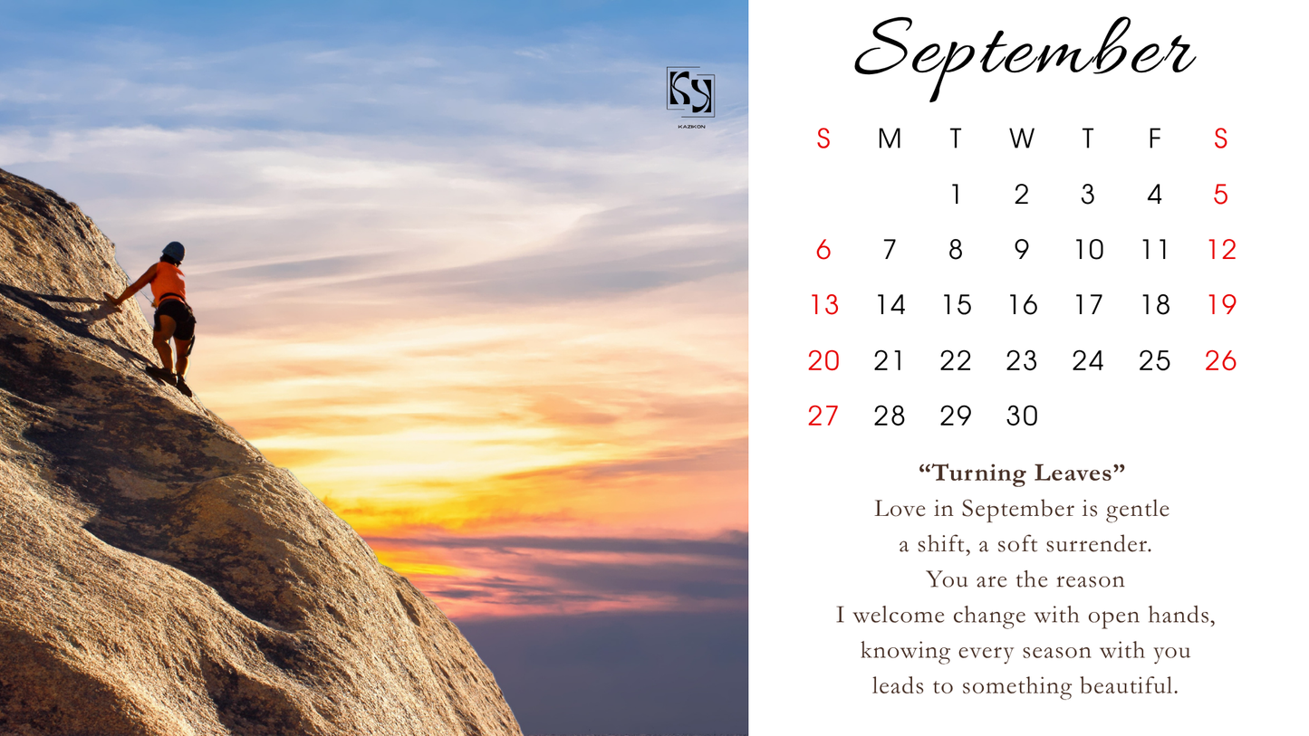 "Days of Grace" 2026 Monthly Calendar