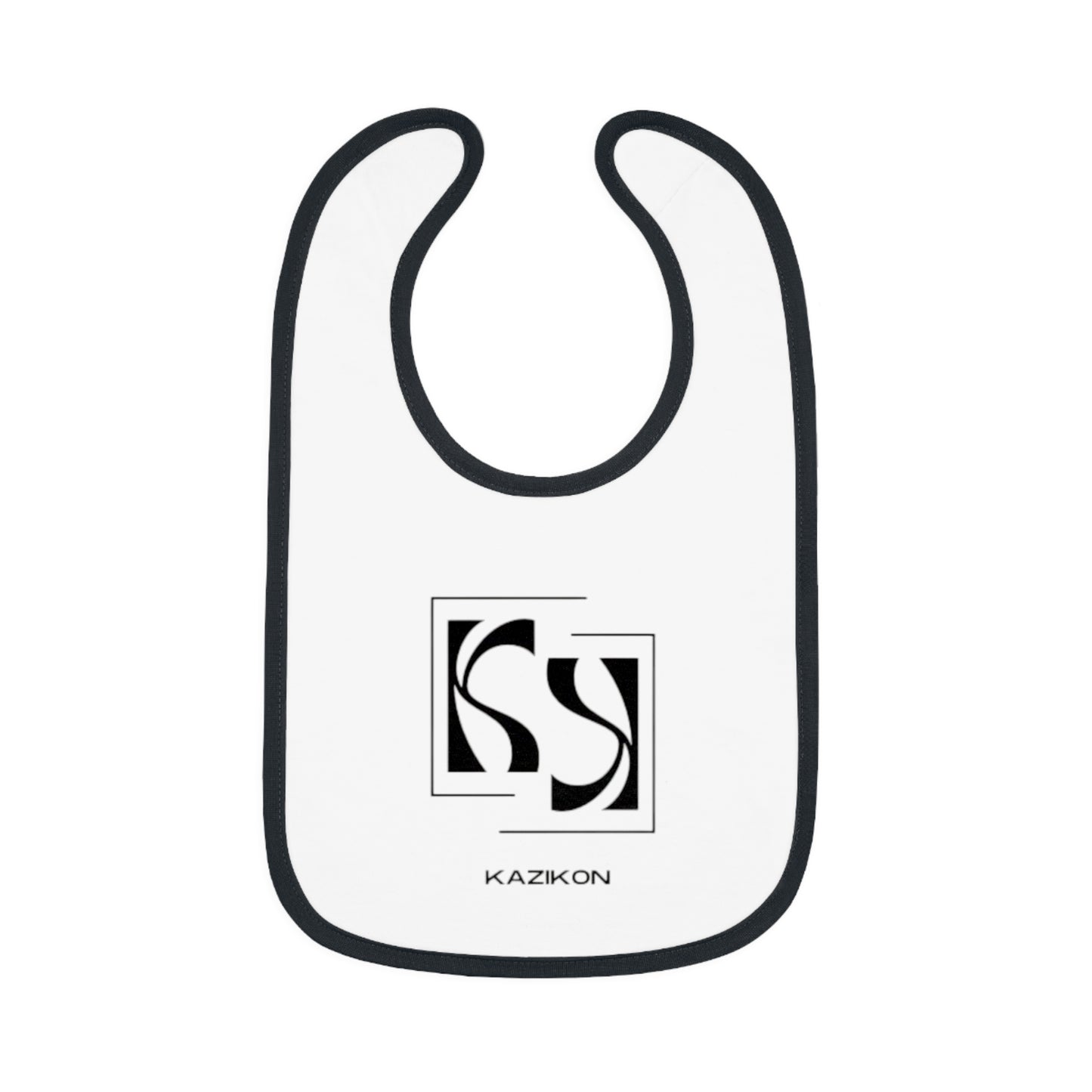 Baby Contrast Trim Jersey Bib
