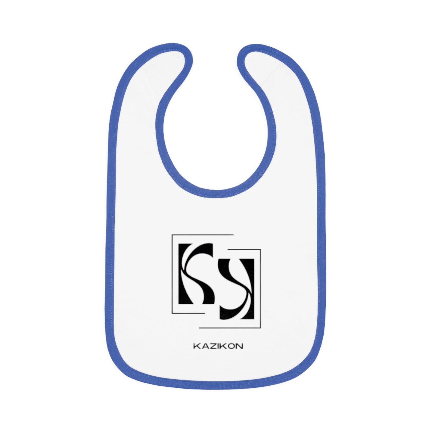Baby Contrast Trim Jersey Bib