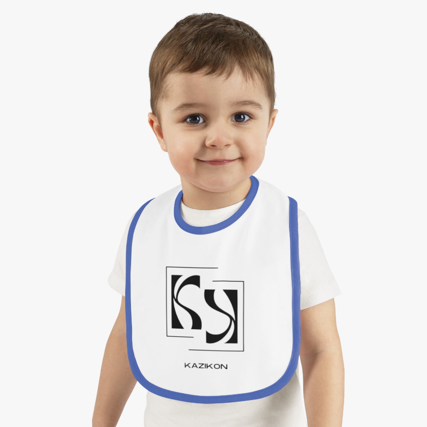Baby Contrast Trim Jersey Bib