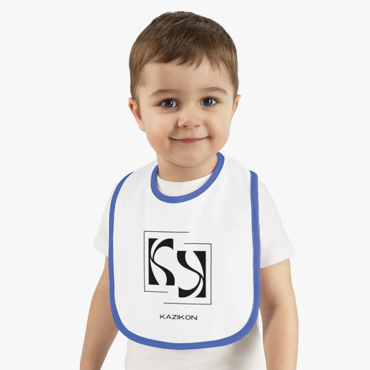 Baby Contrast Trim Jersey Bib