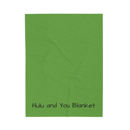 Velveteen Blanket - Hulu and You, Plush Throw by Kazikon, Cozy Home Decor, TV Show Streaming Gift, Comfy Sofa Blanket, Winter Snuggle