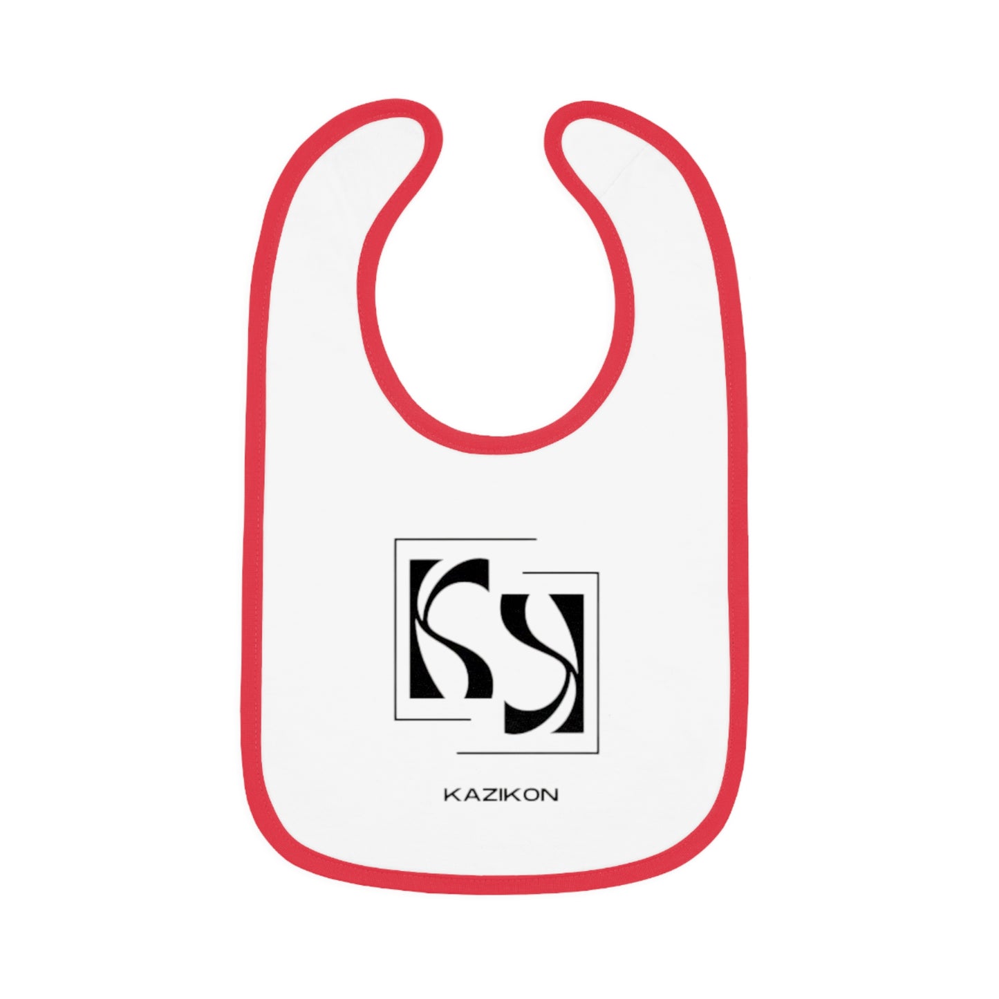 Baby Contrast Trim Jersey Bib