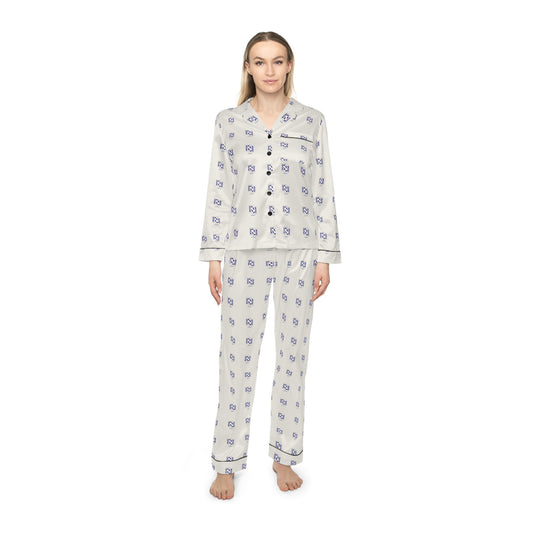 Women's Satin Pajamas - Kazikon Logo Brand