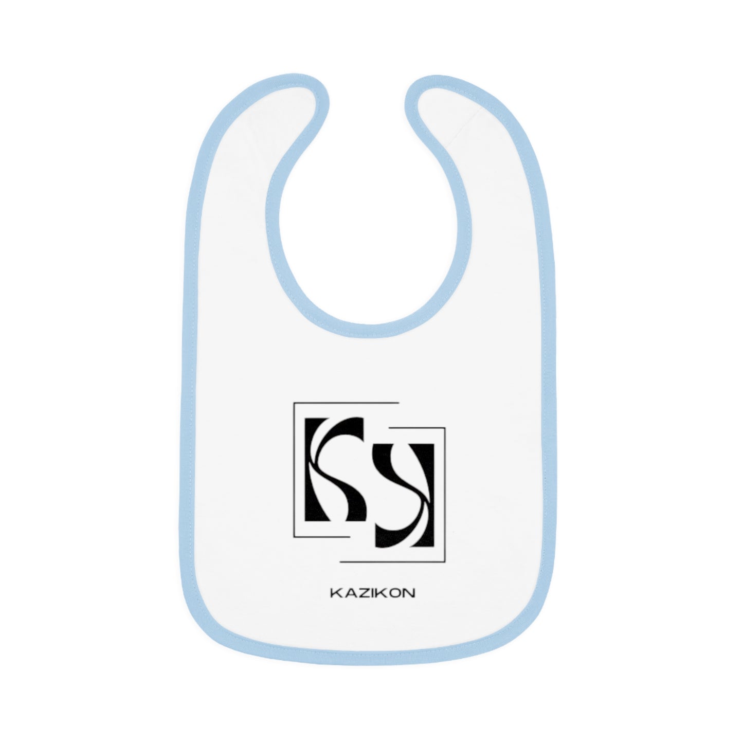 Baby Contrast Trim Jersey Bib