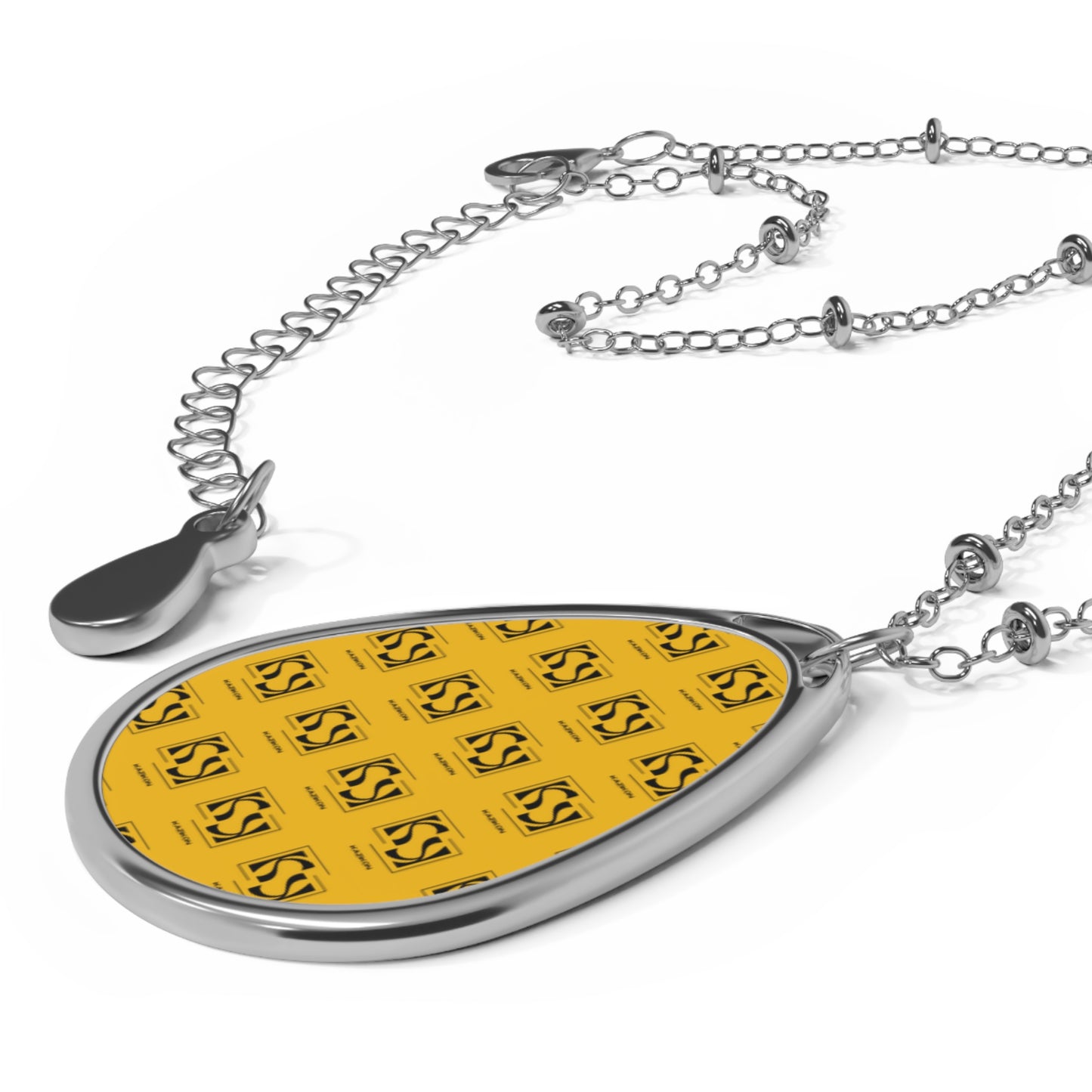 Kazikon Logo Oval Necklace