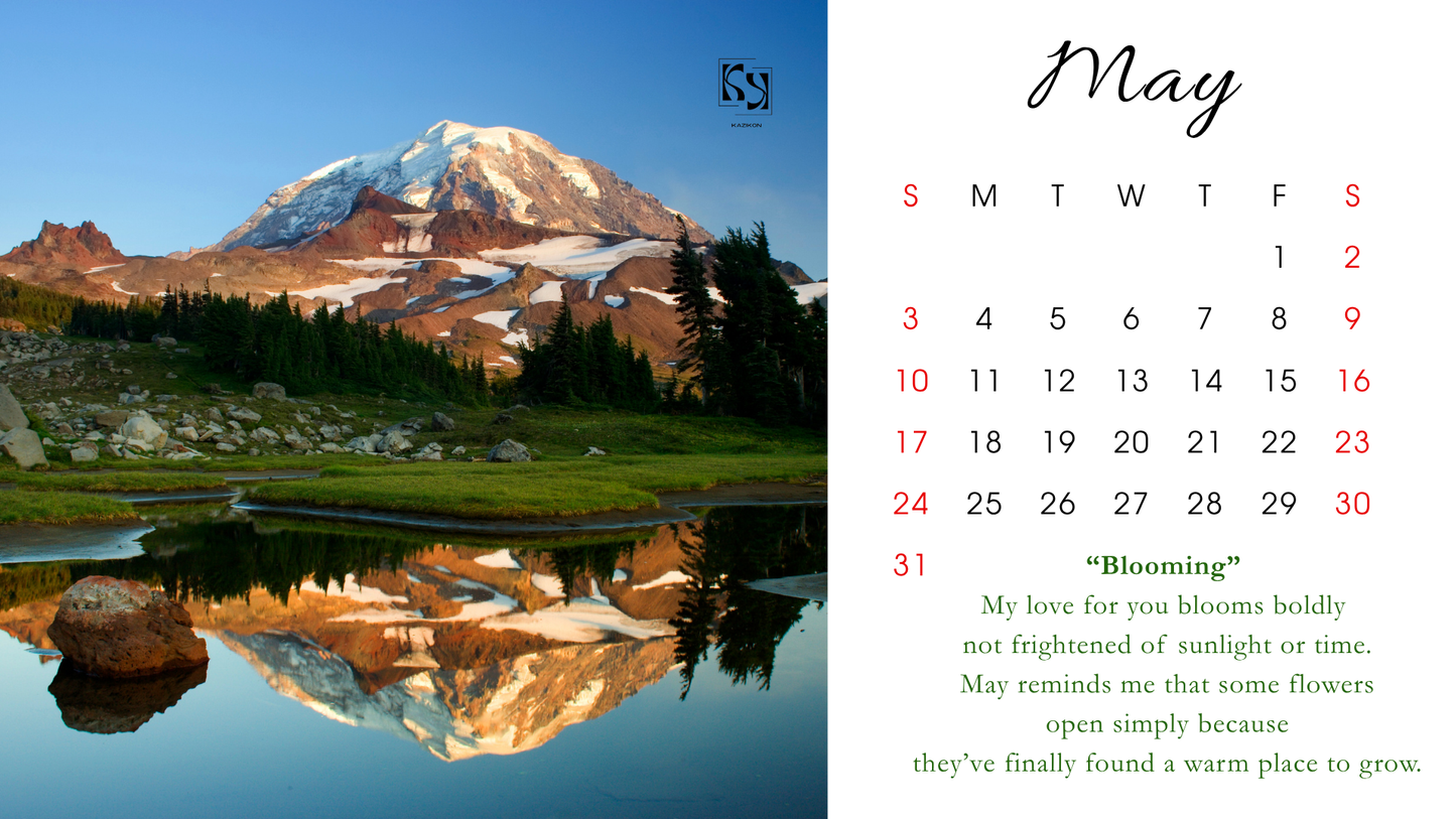 "Days of Grace" 2026 Monthly Calendar