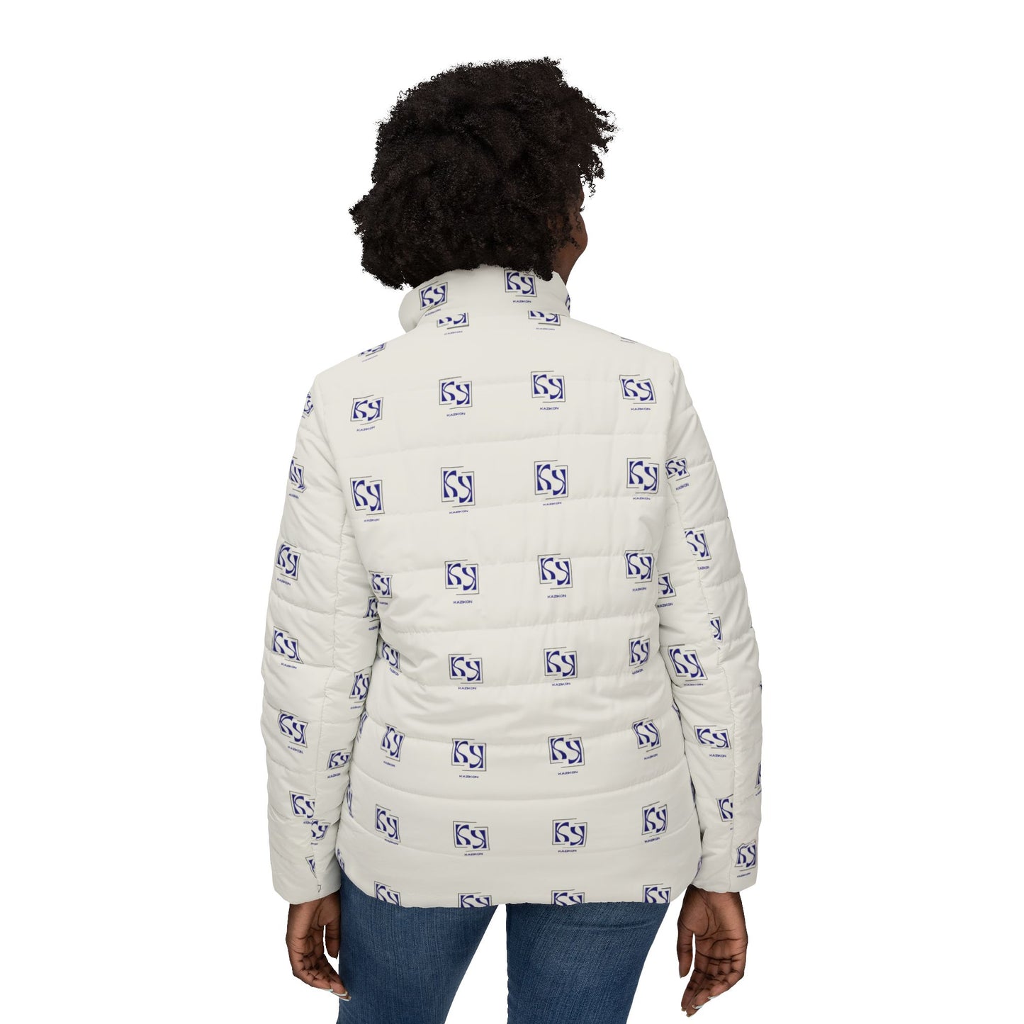 Women's Puffer Jacket - Kazikon Logo
