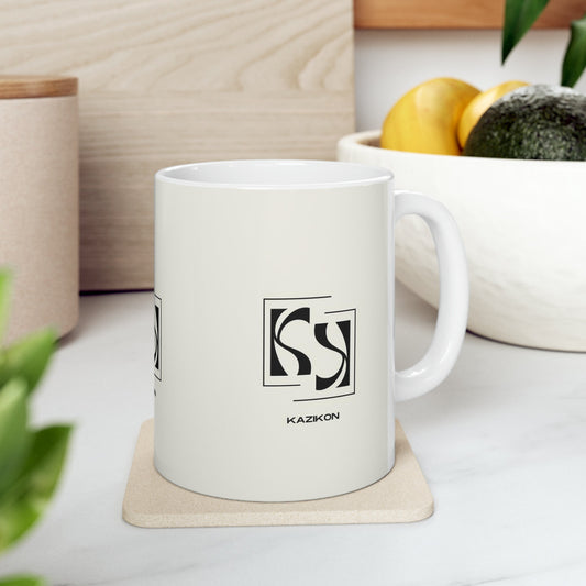 Kazikon logo brand Ceramic Mug, 11oz